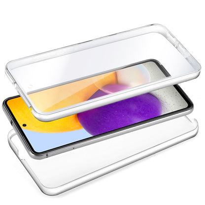 Capa COOL de Silicone 3D para Samsung A725 Galaxy A72 (frente e verso transparentes)