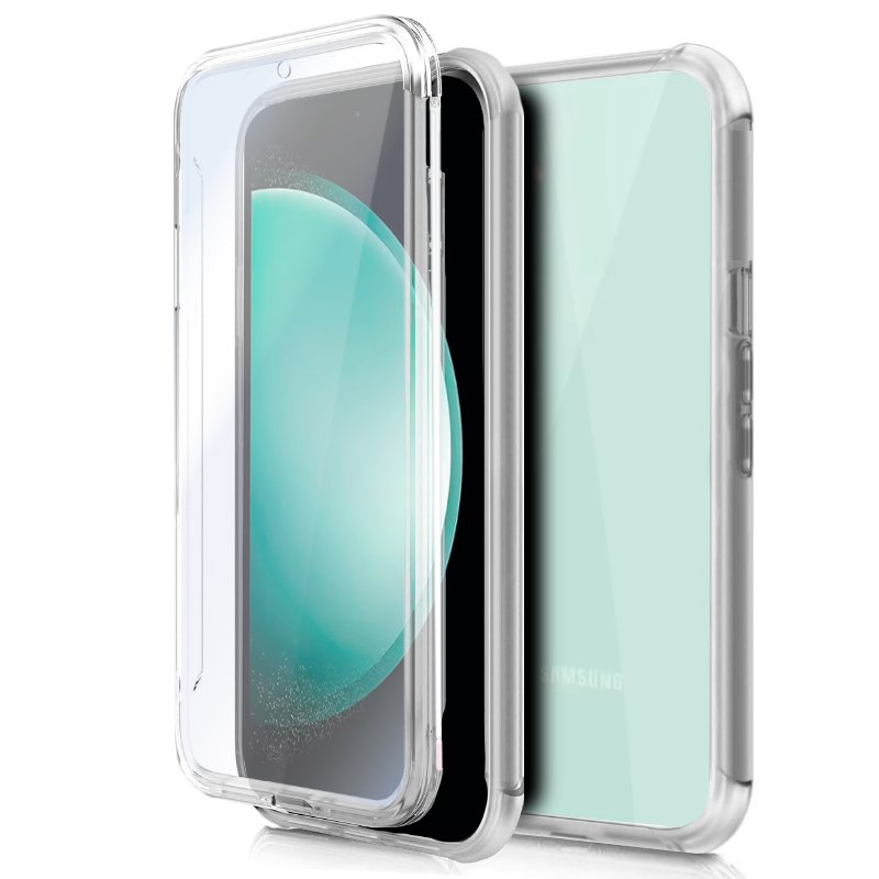Capa COOL de Silicone 3D para Samsung S711 Galaxy S23 FE (transparente frente + verso)
