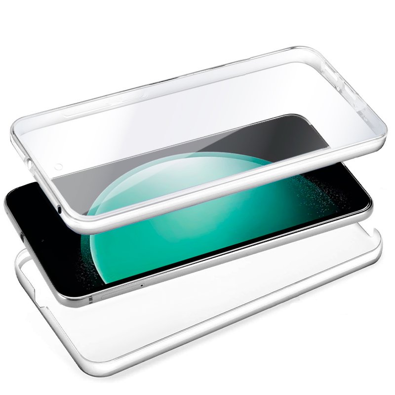 Capa COOL de Silicone 3D para Samsung S711 Galaxy S23 FE (transparente frente + verso)