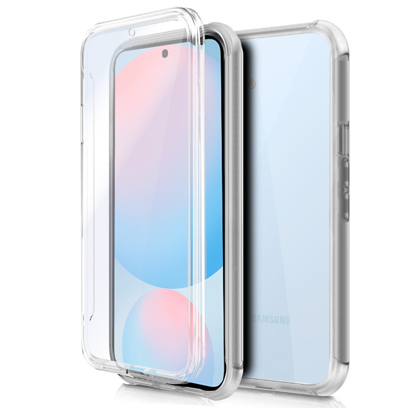 Capa COOL de Silicone 3D para Samsung S721 Galaxy S24 FE (transparente frente + verso)