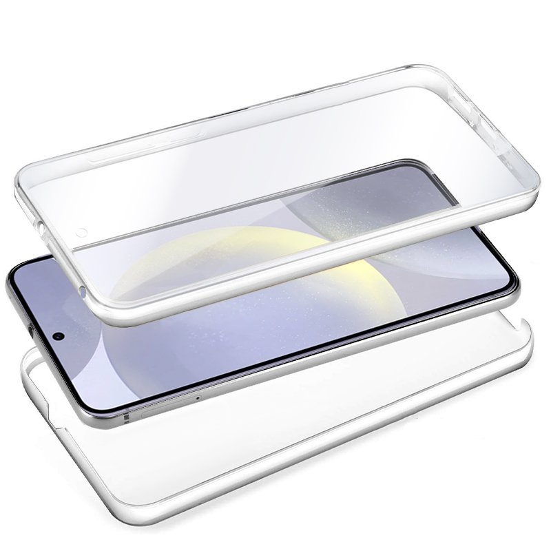 Capa COOL de Silicone 3D para Samsung S921 Galaxy S24 / S25 (transparente frente + verso)