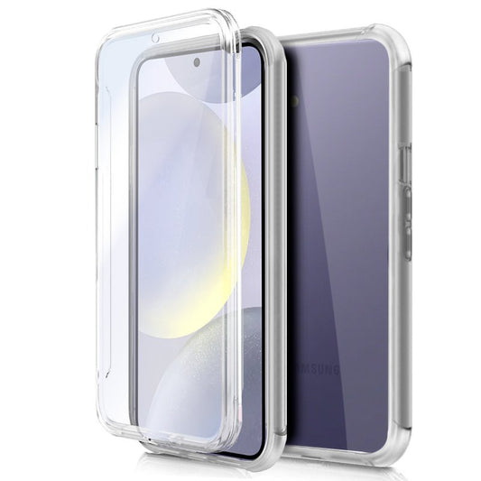 Capa COOL de Silicone 3D para Samsung S921 Galaxy S24 / S25 (transparente frente + verso)