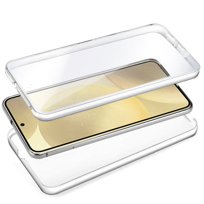 Capa COOL de Silicone 3D para Samsung S926 Galaxy S24 Plus / S25 Plus (transparente frente + verso)