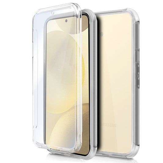 Capa COOL de Silicone 3D para Samsung S926 Galaxy S24 Plus / S25 Plus (transparente frente + verso)
