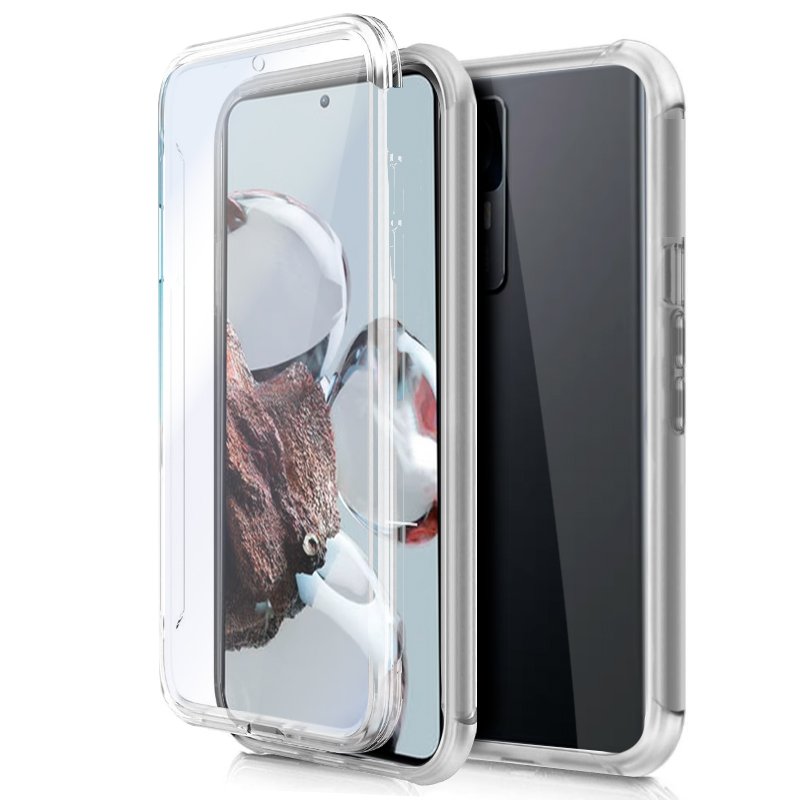 Capa COOL de Silicone 3D para Xiaomi 12T / 12T Pro (frente e verso transparentes)