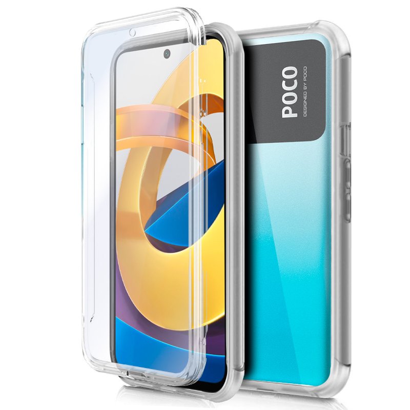 Capa COOL de Silicone 3D para Xiaomi Poco M4 Pro 5G / Redmi Note 11S 5G (transparente frente + verso)