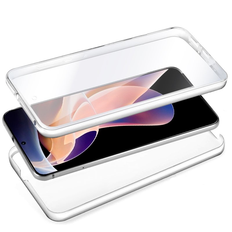 Capa COOL de Silicone 3D para Xiaomi Redmi Note 11 Pro / Note 11 Pro 5G / Note 12 Pro 4G (frente transparente + verso)