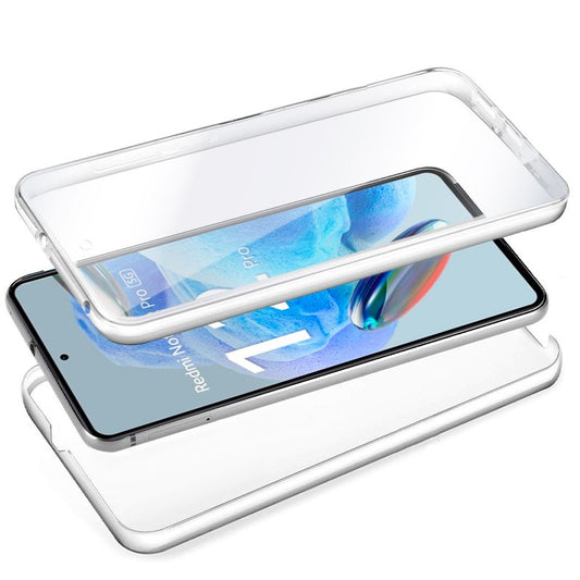 Capa COOL de Silicone 3D para Xiaomi Redmi Note 12 Pro 5G (frente e verso transparentes)