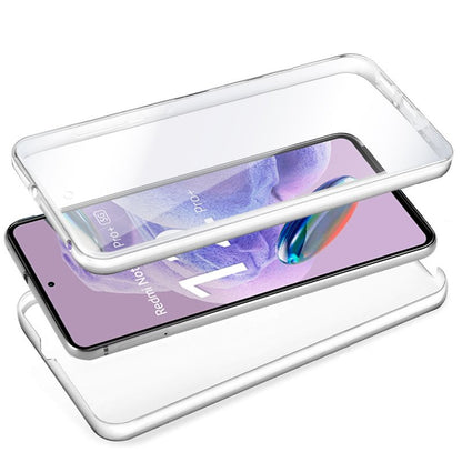 Capa COOL de Silicone 3D para Xiaomi Redmi Note 12 Pro Plus 5G (frente e verso transparentes)