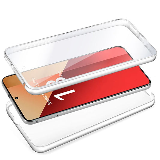 Capa COOL de Silicone 3D para Xiaomi Redmi Note 13 Pro / Note 14S / Poco M6 Pro (transparente frente + verso)