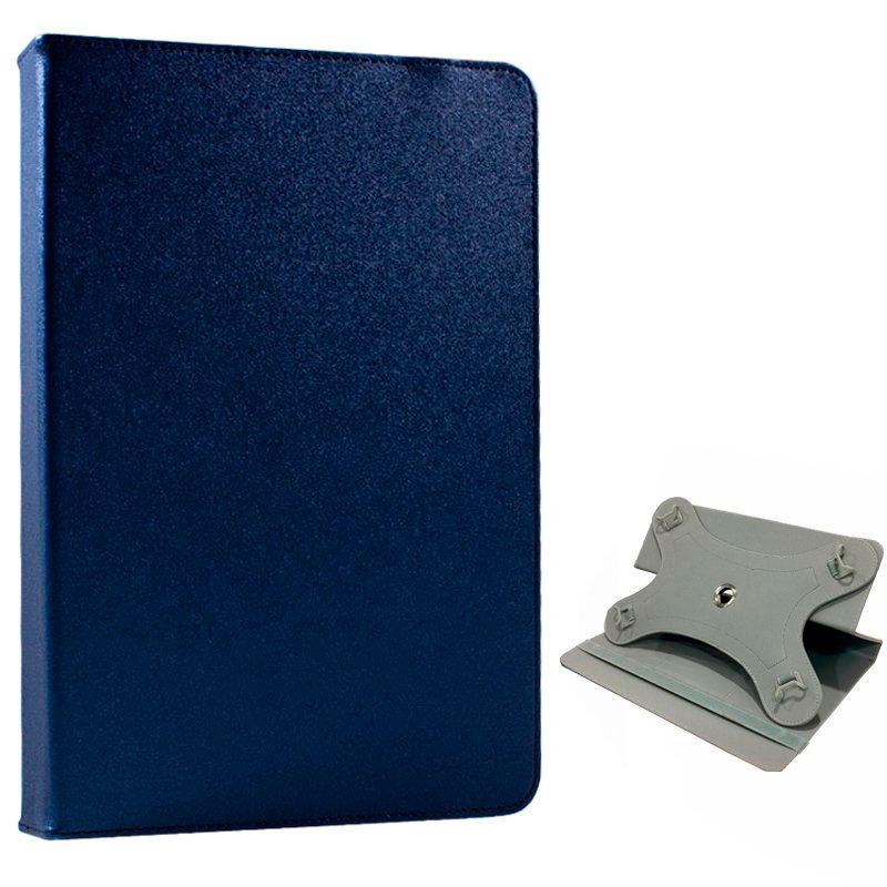 Capa COOL Ebook / Tablet 9 poleg. Couro Sintético Azul Rotativa