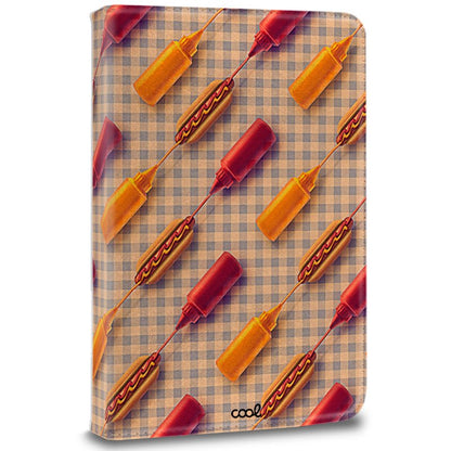 Capa COOL Ebook / Tablet 9.7 - 11 poleg. Couro Sintético Hot Dogs (Quadrado)