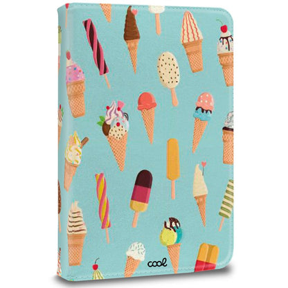 Capa COOL Ebook / Tablet 9.7 - 11 poleg. Couro Sintético Sorvetes (Quadrado)