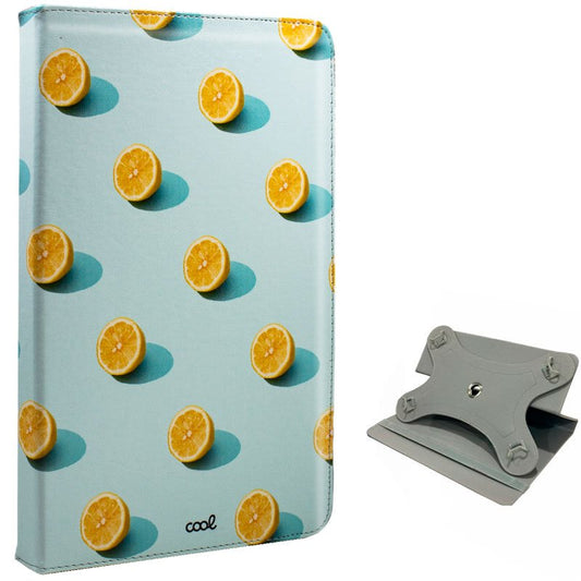 Capa COOL Ebook / Tablet Universal 9.7 - 11 poleg. Couro Sintético Limões (Panorâmico)