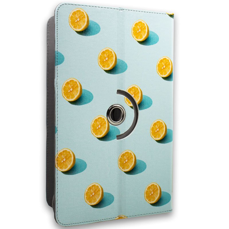 Capa COOL Ebook / Tablet Universal 9.7 - 11 poleg. Couro Sintético Limões (Panorâmico)
