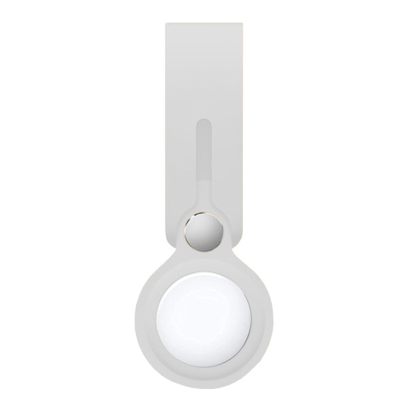 Capa COOL Loop compatível com AirTag Silicone Branco