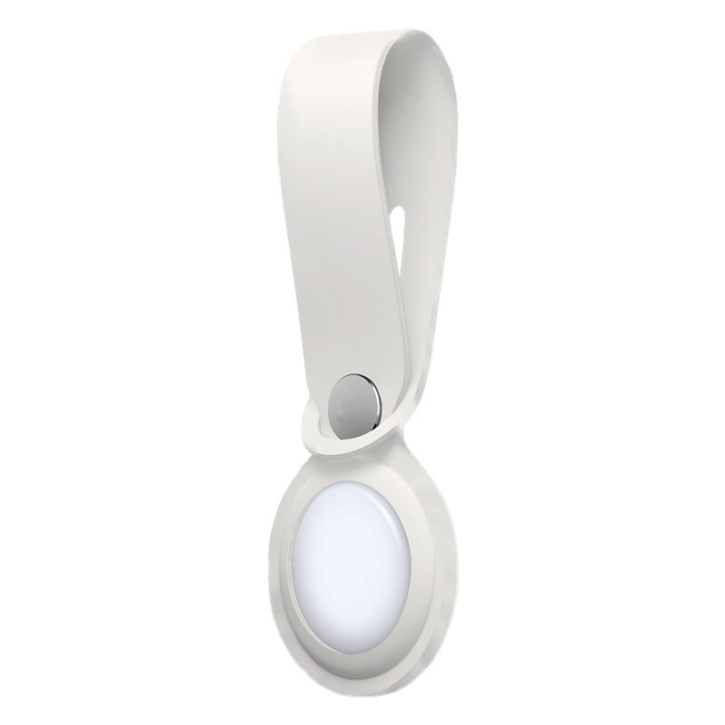 Capa COOL Loop compatível com AirTag Silicone Branco