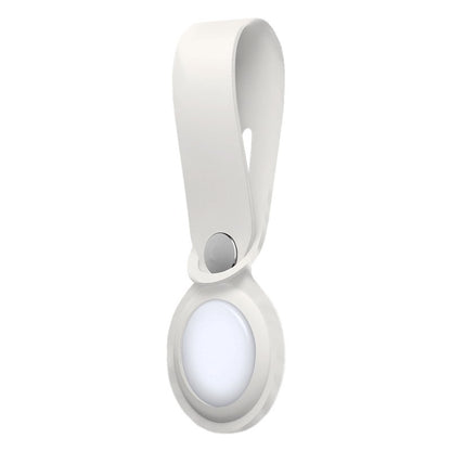 Capa COOL Loop compatível com AirTag Silicone Branco
