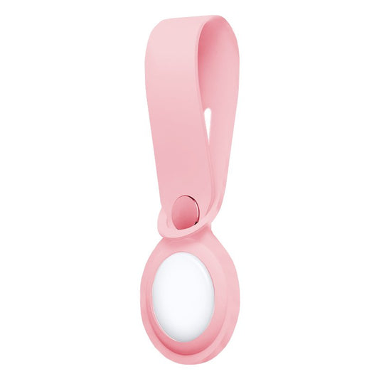 Capa COOL Loop compatível com AirTag Silicone Rosa