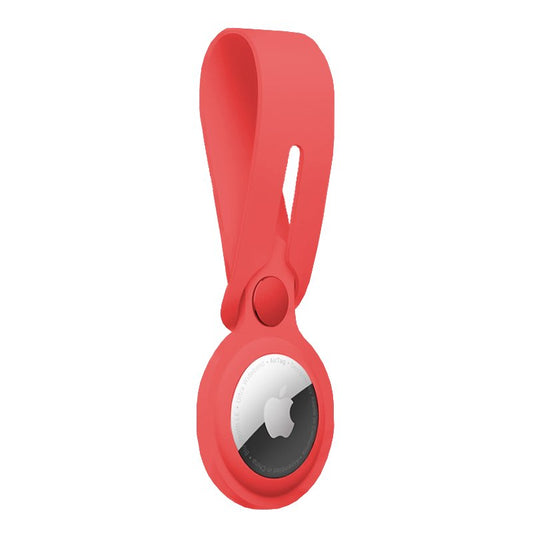 Capa COOL Loop compatível com AirTag Silicone Vermelho