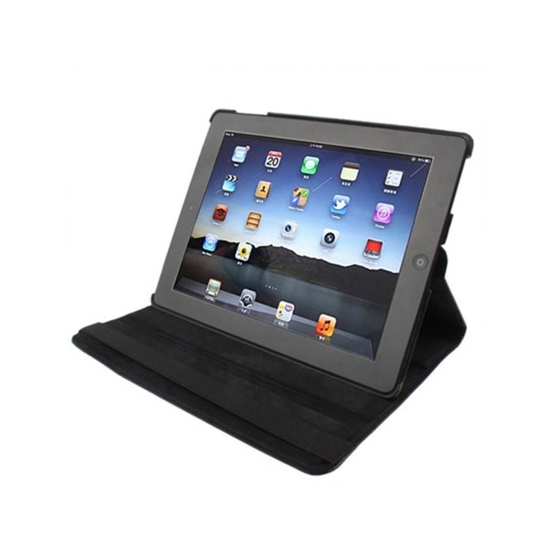 Capa COOL para iPad 2 / iPad 3 / 4 Rotativa Couro Sintético Preto