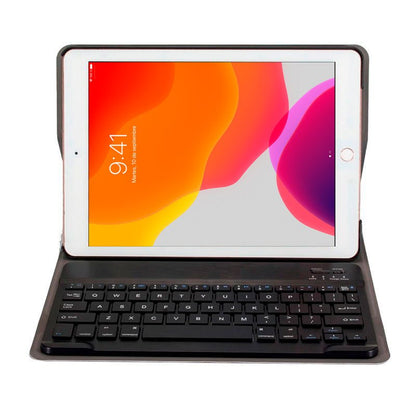 Capa COOL para iPad (2019 / 2020 / 2021) 10,2 pol. Couro Sintético Teclado Bluetooth (Preto)