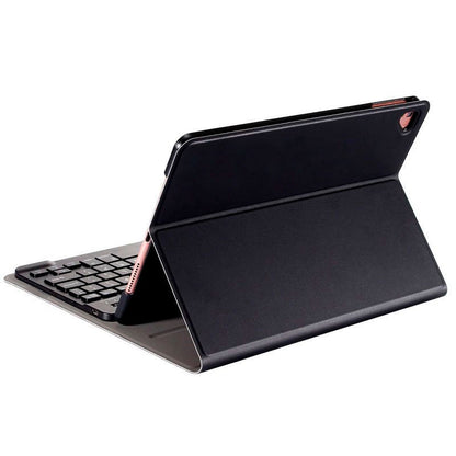 Capa COOL para iPad (2019 / 2020 / 2021) 10,2 pol. Couro Sintético Teclado Bluetooth (Preto)