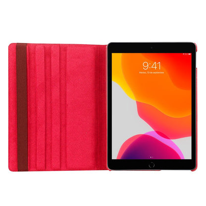 Capa COOL para iPad (2019 / 2020 / 2021) 10,2 polegadas Rotativa Couro Sintético Vermelho