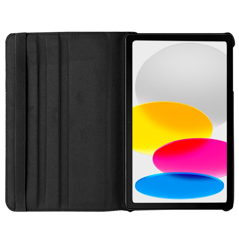 Capa COOL para iPad (2022 / 2024) 10.9 (10 Gen.) / iPad 11 2025 (A16) Couro Sintético Preto