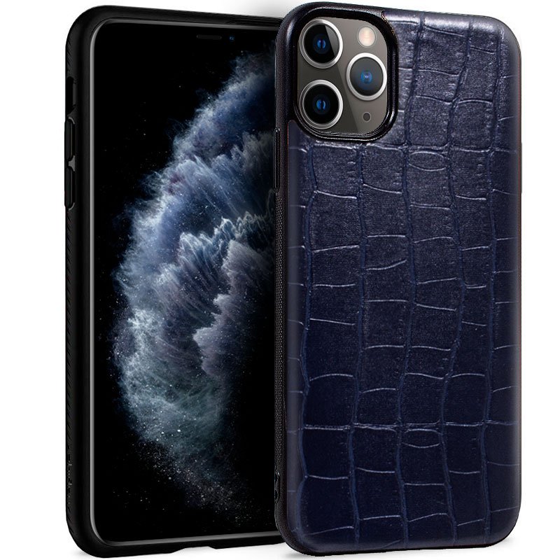 Capa COOL para iPhone 11 Pro Leather Crocodile Marinho
