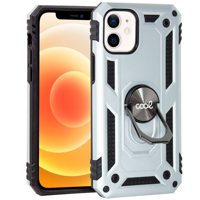 Capa COOL para iPhone 12 mini Hard Ring Prata