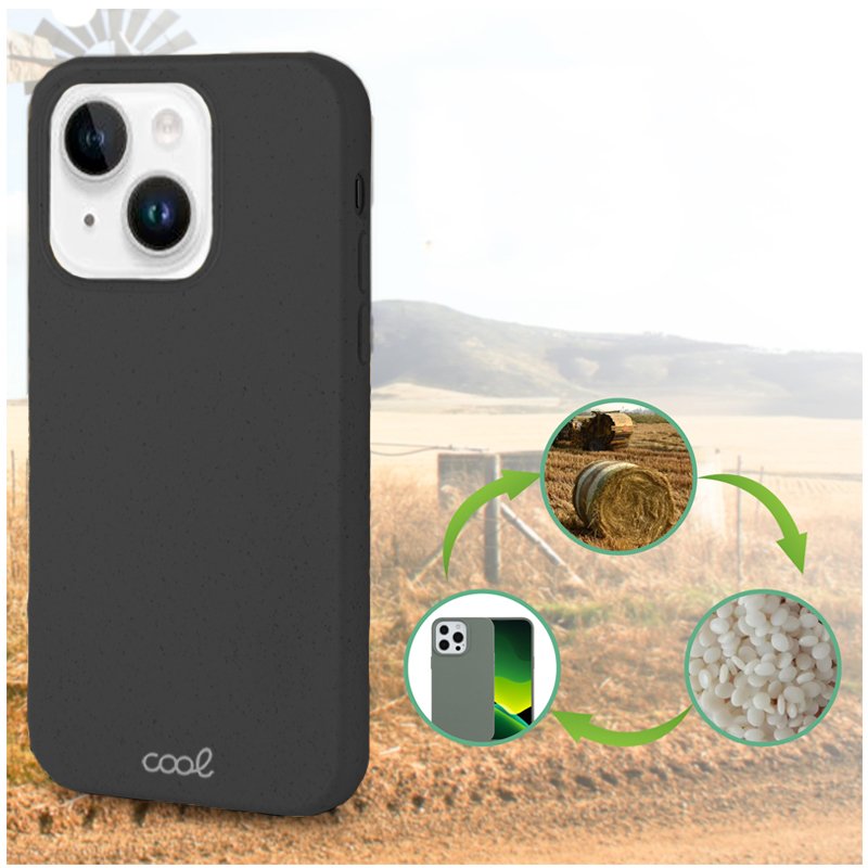 Capa COOL para iPhone 14 Plus Eco Biodegradável Preto
