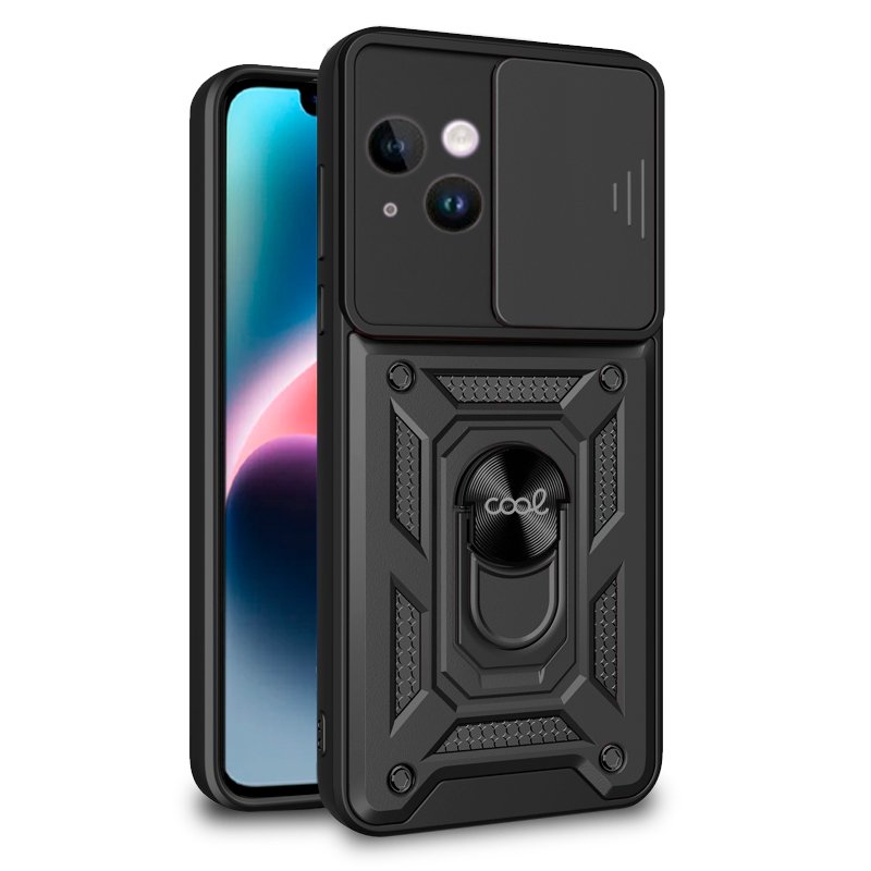 Capa COOL para iPhone 14 Plus Hard Ring Preto