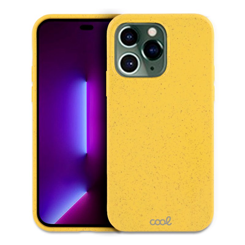 Capa COOL para iPhone 14 Pro Eco Biodegradável Amarelo