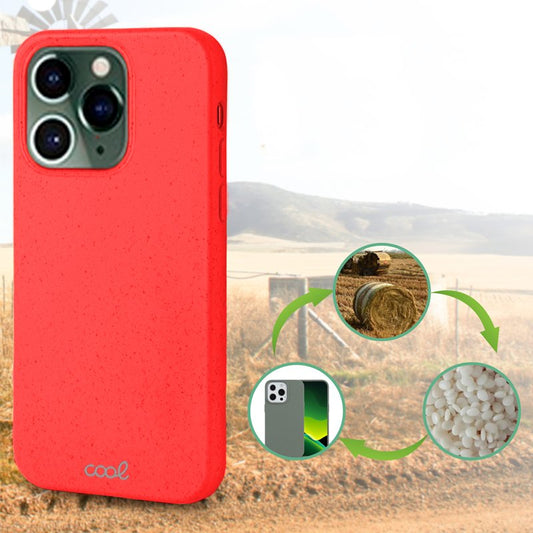 Capa COOL para iPhone 14 Pro Eco Biodegradável Vermelho