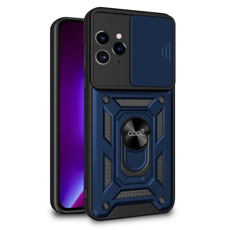 Capa COOL para iPhone 14 Pro Hard Ring Marinho