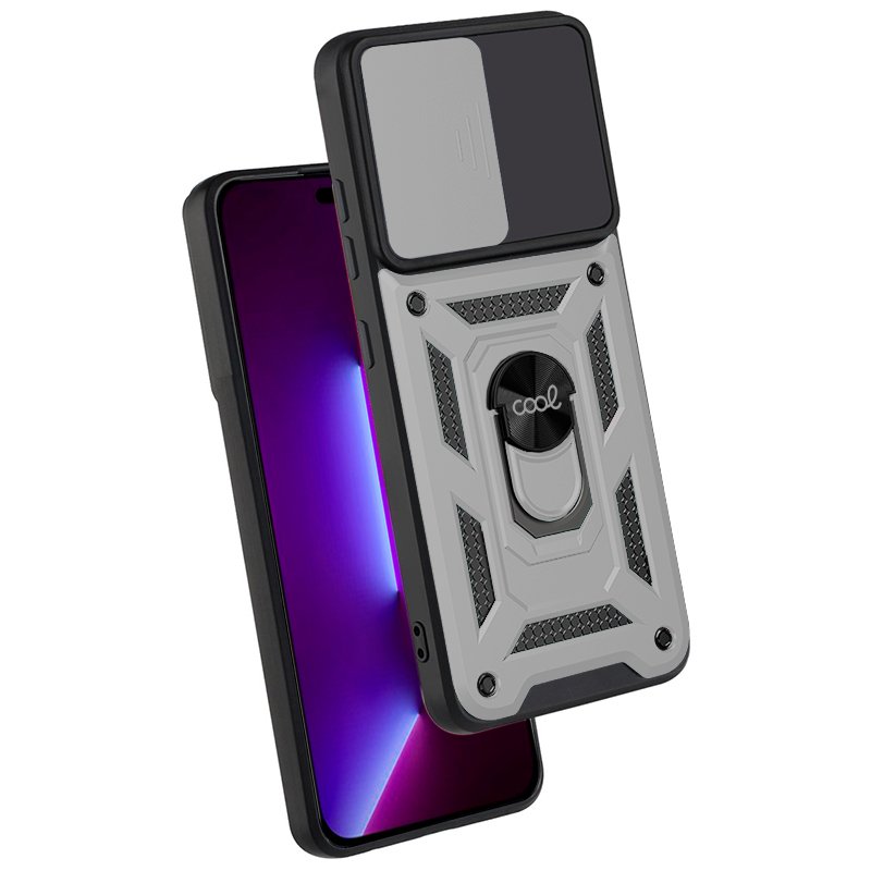 Capa COOL para iPhone 14 Pro Hard Ring Prata