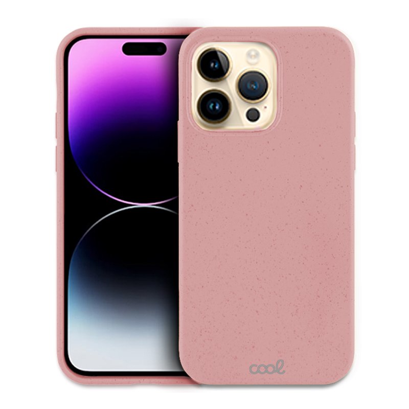Capa COOL para iPhone 14 Pro Max Eco Biodegradável Rosa
