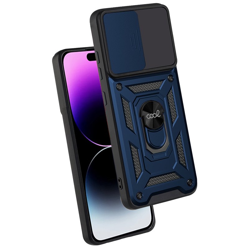 Capa COOL para iPhone 14 Pro Max Hard Ring Marinho