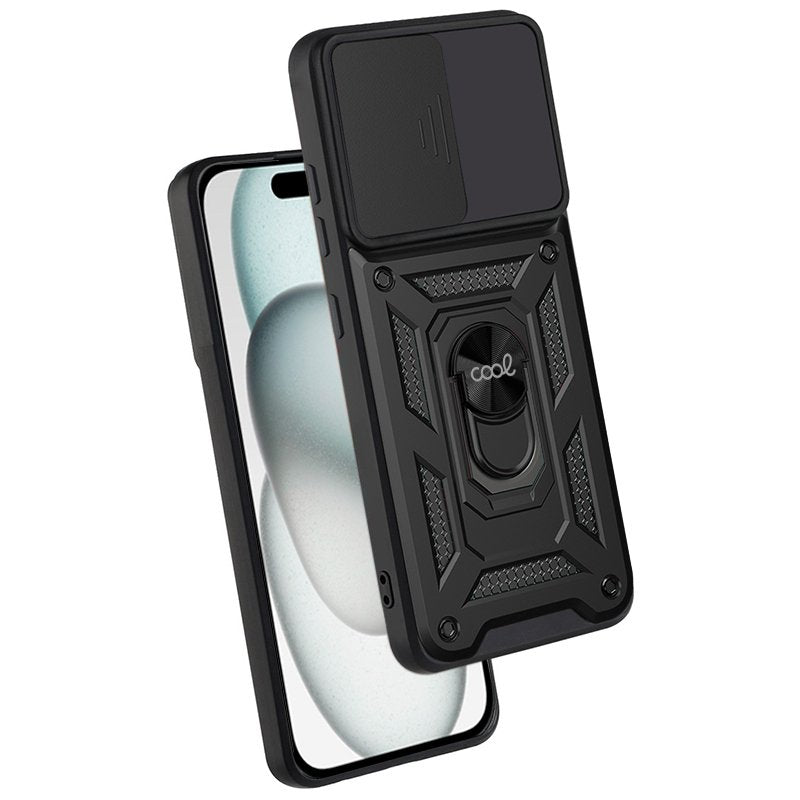 Capa COOL para iPhone 15 Hard Ring Preto