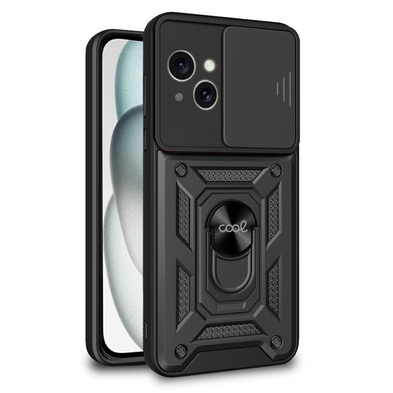 Capa COOL para iPhone 15 Hard Ring Preto