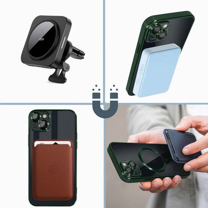 Capa COOL para iPhone 15 Magnética Borde Verde