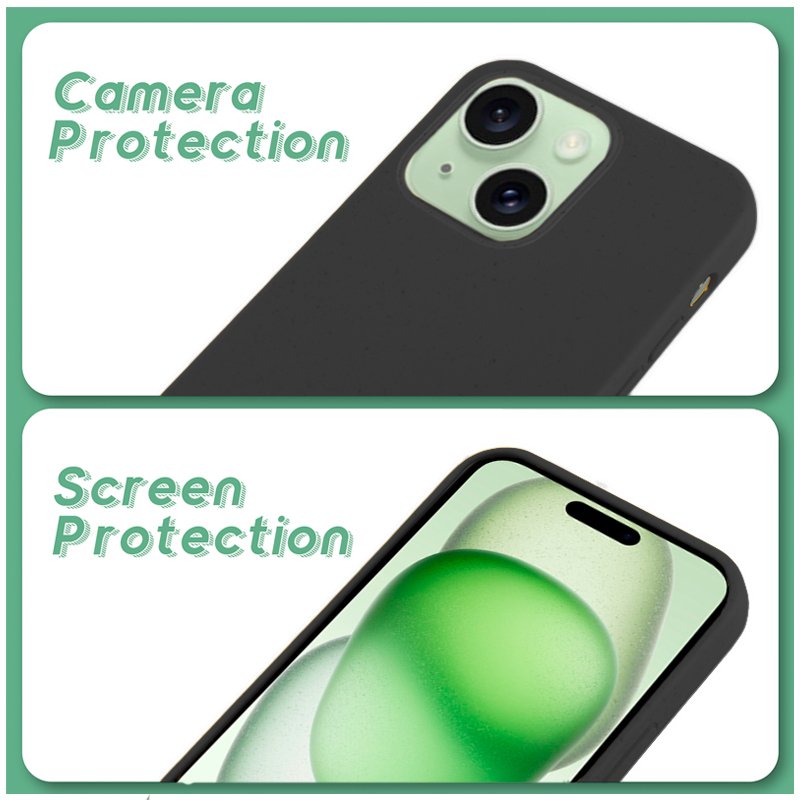 Capa COOL para iPhone 15 Plus Eco Biodegradável Preto