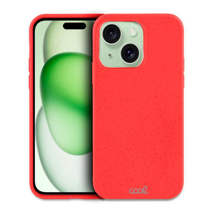 Capa COOL para iPhone 15 Plus Eco Biodegradável Vermelho