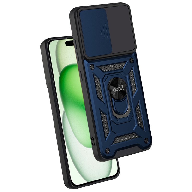 Capa COOL para iPhone 15 Plus Hard Ring Marinho