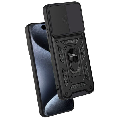 Capa COOL para iPhone 15 Pro Hard Ring Preto