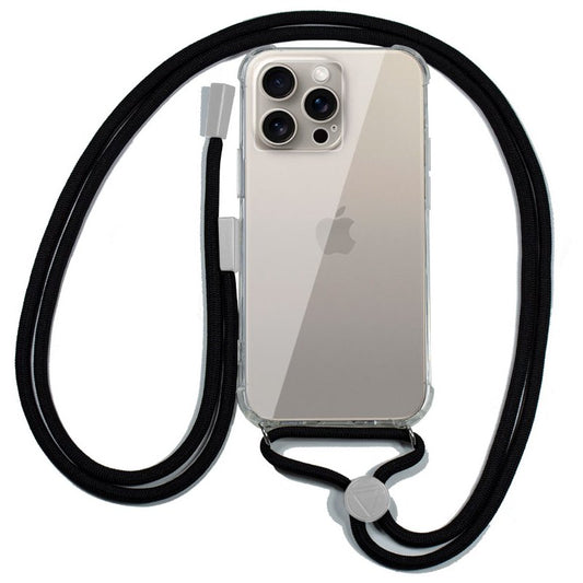 Capa COOL para iPhone 15 Pro Max Cordão Preto