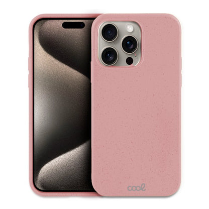 Capa COOL para iPhone 15 Pro Max Eco Biodegradável Rosa