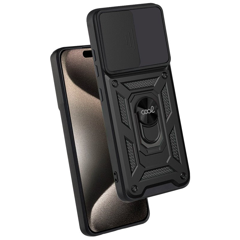 Capa COOL para iPhone 15 Pro Max Hard Ring Preto