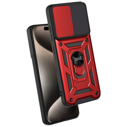 Capa COOL para iPhone 15 Pro Max Hard Ring Vermelho